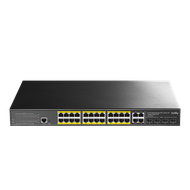 24-Port Layer 2 Managed Gigabit PoE+ Switch with 4 Gigabit Combo Ports, 300W (GS2028PS4 300W)