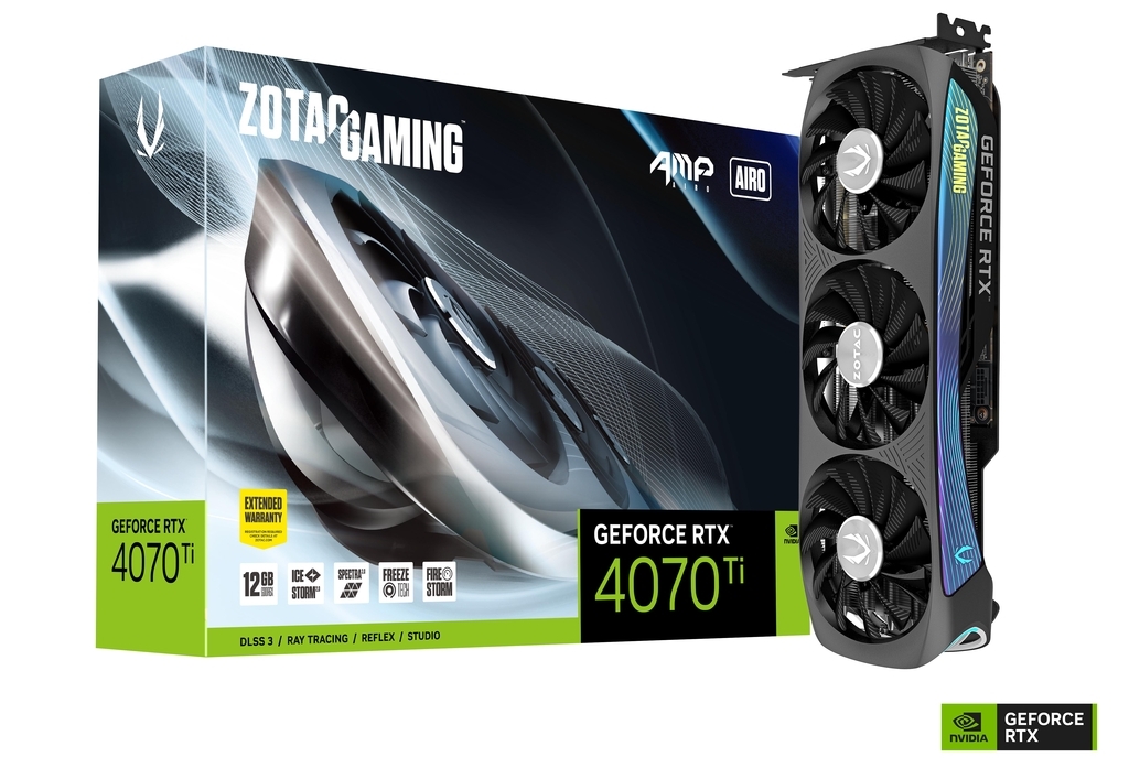 Kartelë grafike Zotac Gaming Geforce RTX 4070 Ti AMP AIRO, 12GB