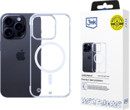 Mbulesë telefoni 3MK Just20g MagCase për iPhone 14 Pro Max, kompatibile me MagSafe, transparente