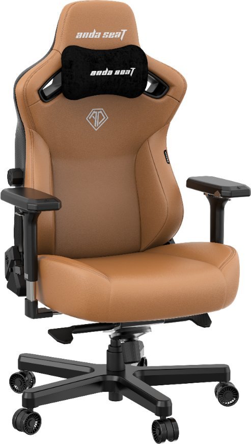 Karrige gaming AndaSeat Kaiser 3 Series L, ergonomike, lëkurë PVC dhe pëlhurë, kafe Bentley