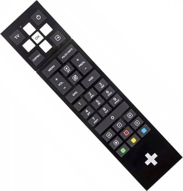 Pilot televizori RTV LP Canal Plus DSIW74, për Sagemcom Ultrabox, i zi