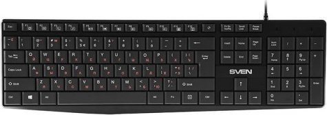 Tastierë gaming Sven KB-S305, me kabllo, pa bllok numerik, e zezë