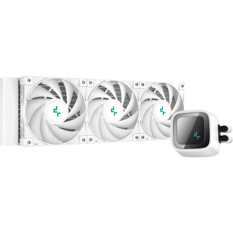 Ftohës uji për CPU Deepcool LS720 WH, radiator 360mm, A-RGB, i bardhë