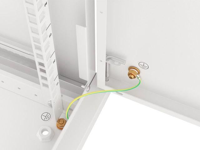 Kabinet rrjeti muror Lanberg WF01-6606-00S, 19" 6U, ngarkesë 60kg, gri