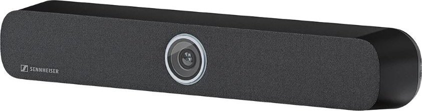 Bar për konferenca Sennheiser TeamConnect Bar S, video dhe audio, për salla takimesh, e zezë
