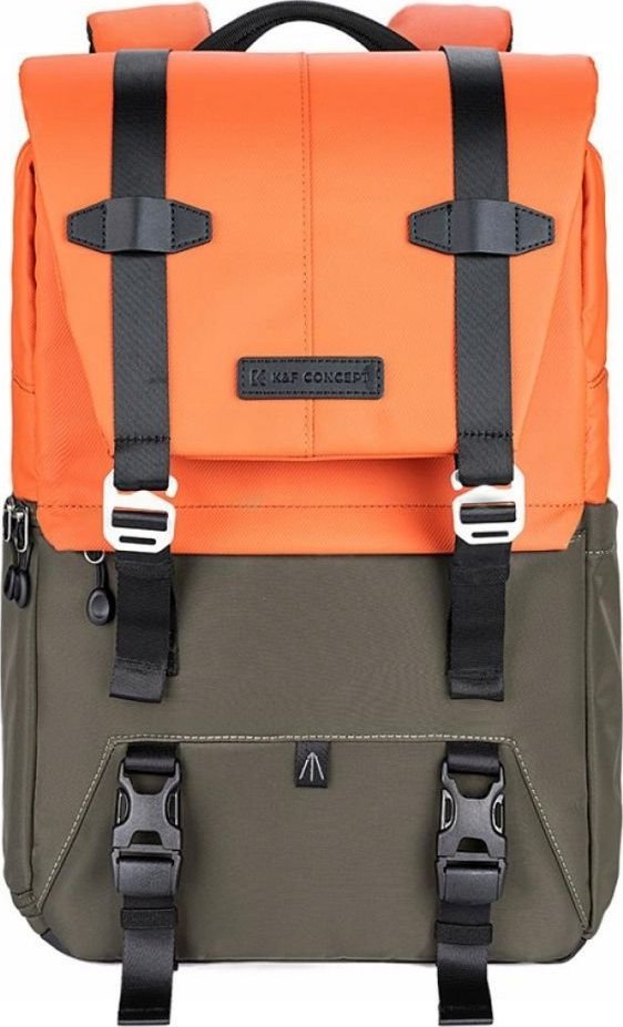 Çantë fotografike K&amp;F Concept KF13.087AV1, 20L, për DSLR dhe laptop 15.6", portokalli jeshile