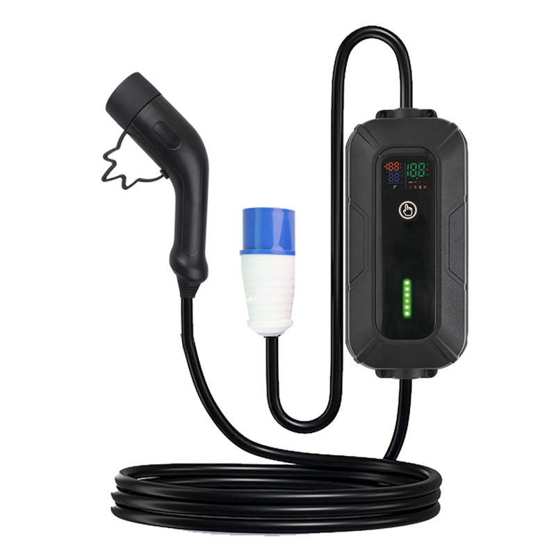 Karikues portativ për makinë elektrike PNI EV30, 32A, 230V, 5m, i zi