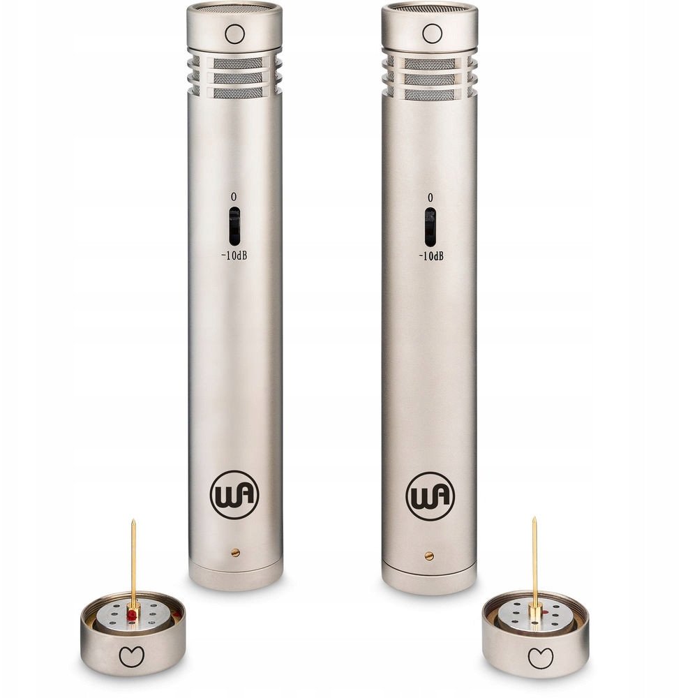 Mikrofon kondensator Warm Audio WA84 ST OC, stereo, kapsula omni dhe kardioide, nikeli
