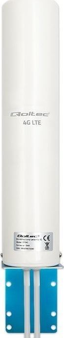 Antena 4G LTE Qoltec DUAL, 12dBi, omnidireksionale, e bardhë
