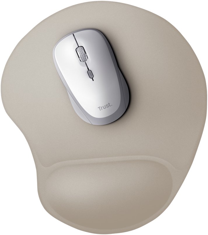 Mousepad Trust 26012, sipërfaqe e lëmuar, bezhë