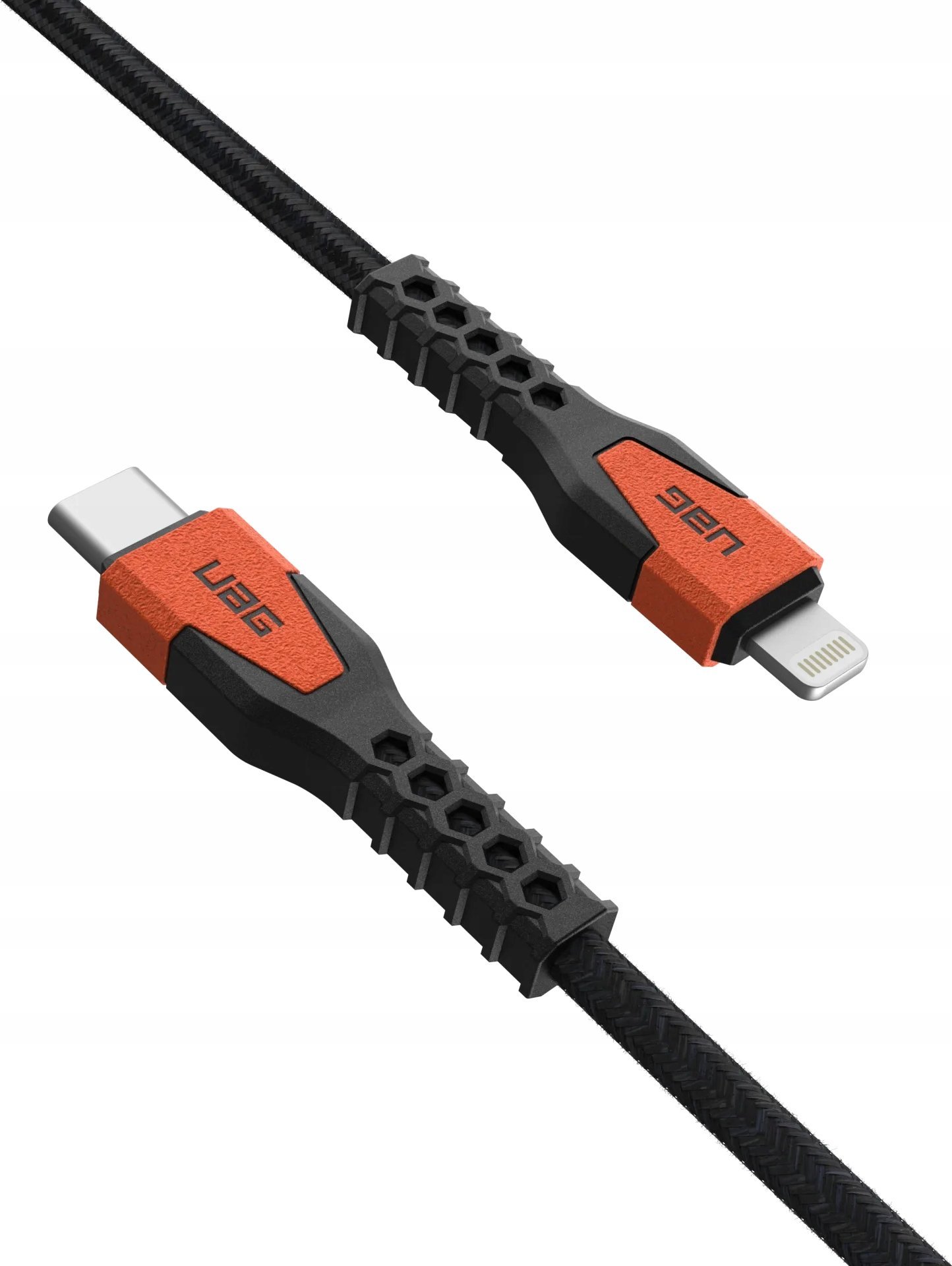 Kabllo karikues Urban Armor Gear Kevlar Core, USB C në Lightning 1.5m, 30W, gri