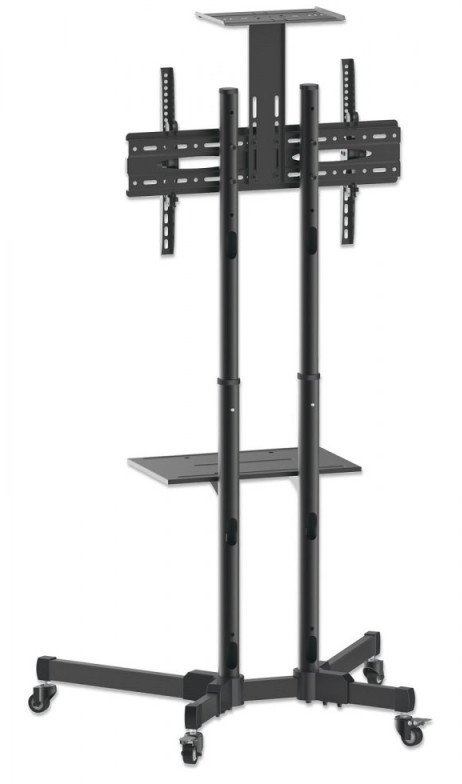 Stendë lëvizëse për TV dhe monitor Manhattan Trolley, 37" 65", VESA 200x200 600x400, e zezë