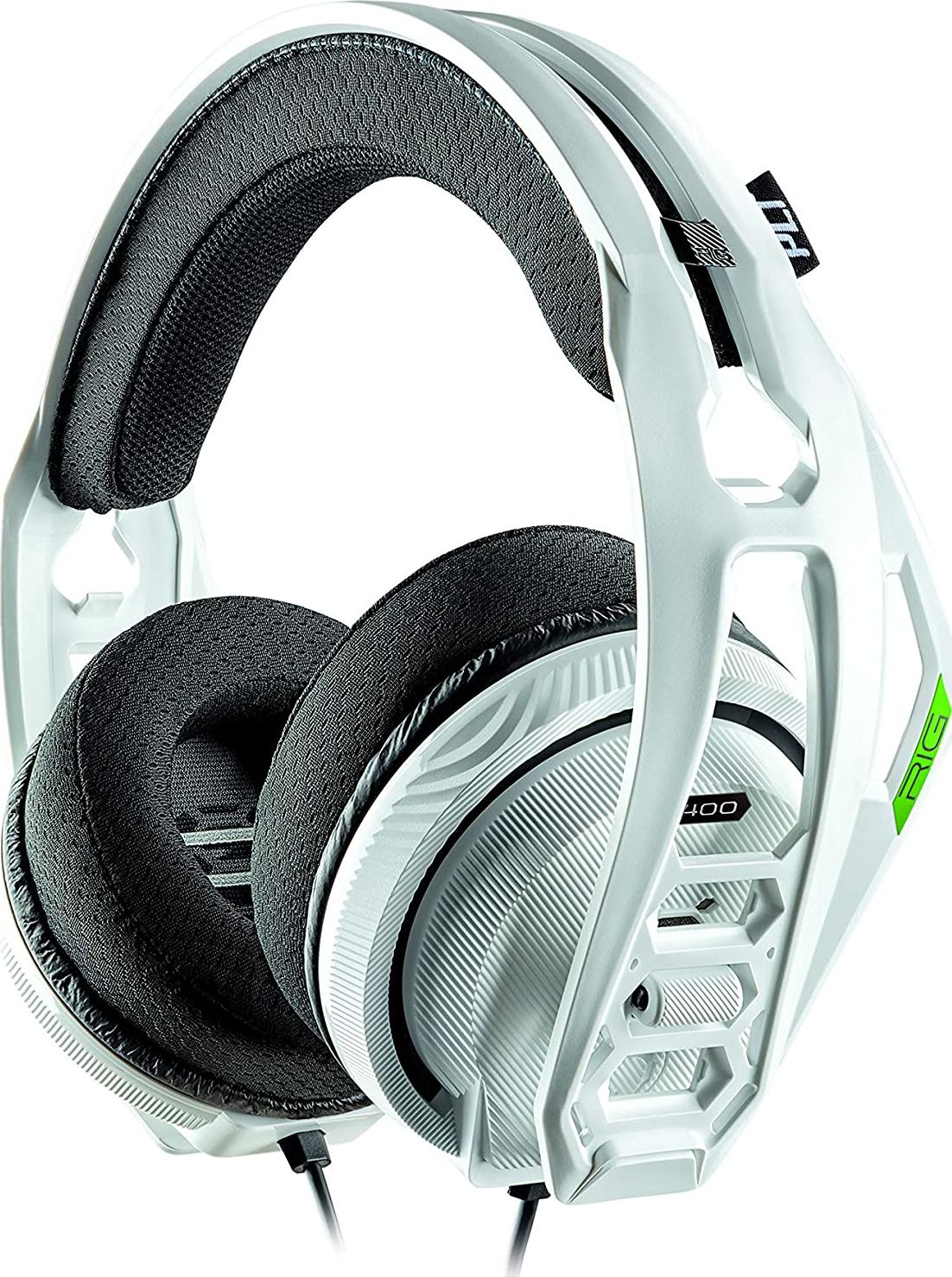 Kufje Plantronics Rig 400HX, e bardhë (214041-05)
