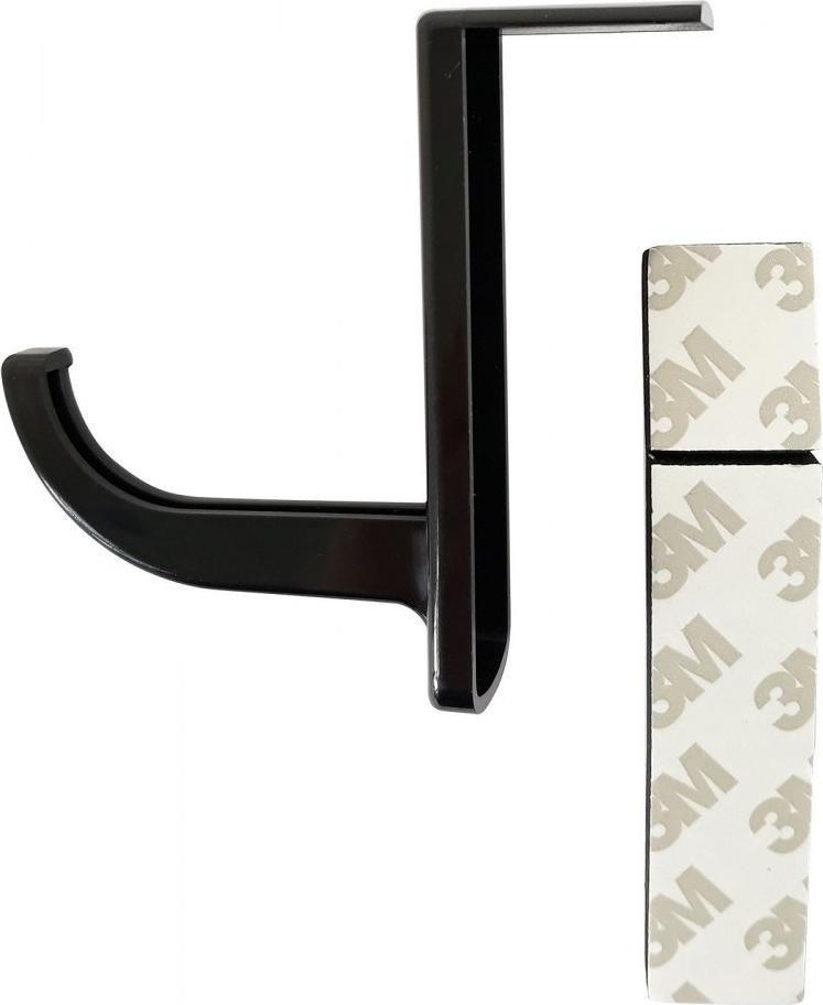 Mbajtëse për kufje Techly, plastike, e zezë