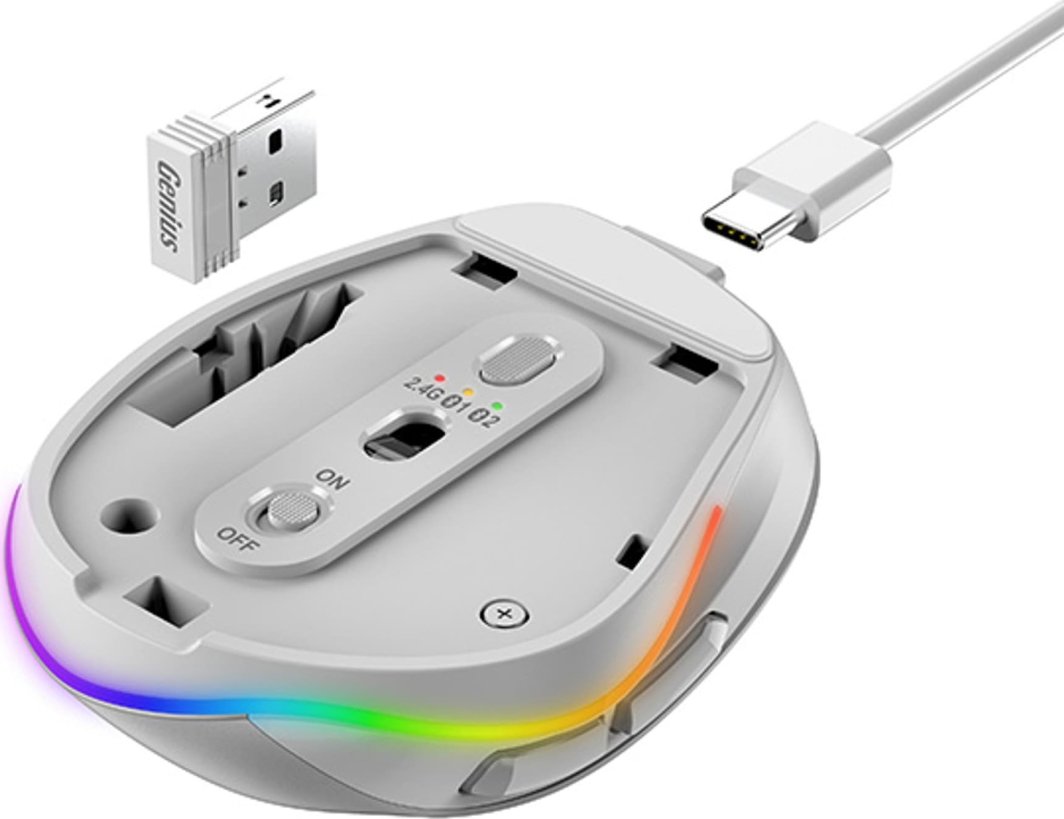 Maus Genius Genius Ergo 9000S Pro, 2400DPI, i bardhë