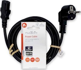Kabllo rryme Nedis Power Cable IEC C13, 2m, e zezë