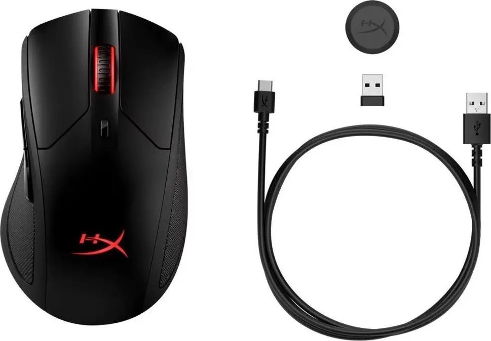 Maus gaming HyperX Pulsefire Dart, wireless, RGB, i zi