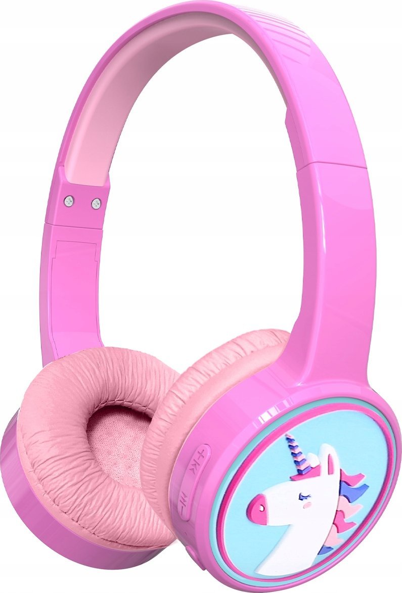 Kufje Bluetooth Denver BTH-106P, për fëmijë, kufizim volumi 85 dB, shumëngjyrëshe
