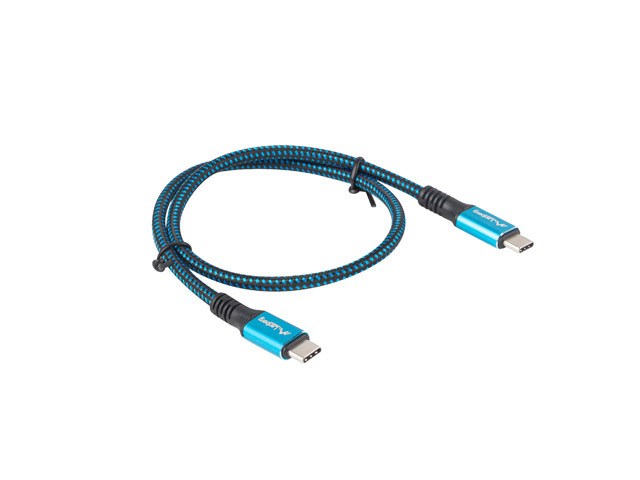 Kabllo Lanberg, USB C / USB C, 0.5 m, e zezë