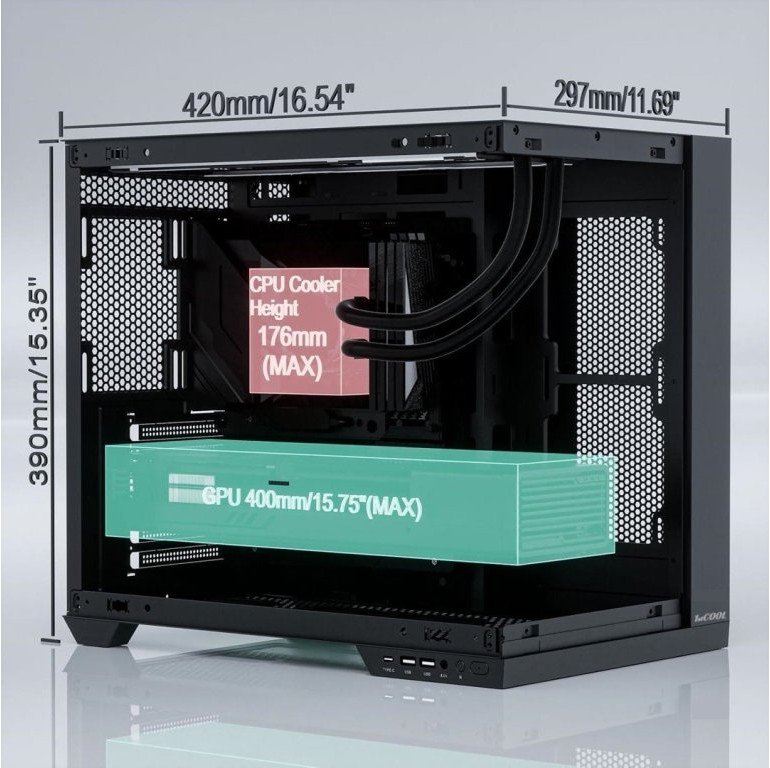 Kutia PC 1stCOOL CubeTower DREAMER, USB 3.0, USB C, me ventilatorë ARGB