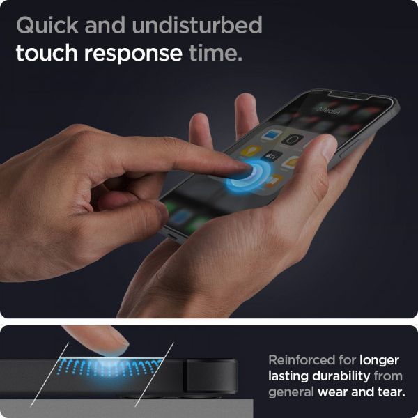 Xham mbrojtës SPIGEN GLAS.TR "EZ FIT" për IPHONE 12 PRO MAX