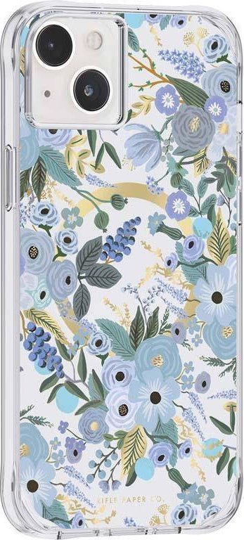 Futrollë telefoni Rifle Paper Co Apple iPhone 14 Plus, MagSafe, Garden Party blu