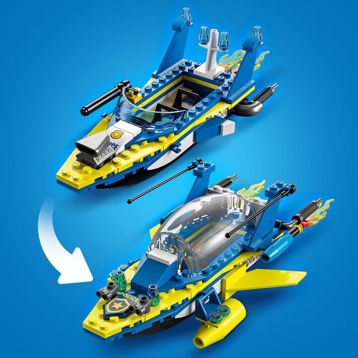 Set lodër LEGO® City 60355 Coast Guard Detective Mission, 278 pjesë