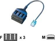 Adapter TAE NFN në RJ45 Rotronic Secomp, 0.14 m, i zi