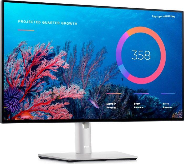 Monitor Dell UltraSharp U2422HE, 23.8 ", 1920 x 1080, 60 Hz, 11.8 W, i zi / i argjendtë
