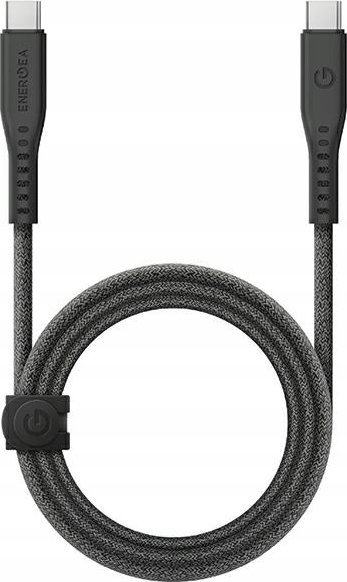 Kabllo Energea Cable Flow USB-C në USB-C, 1.5m, 240W 5A PD, i zi