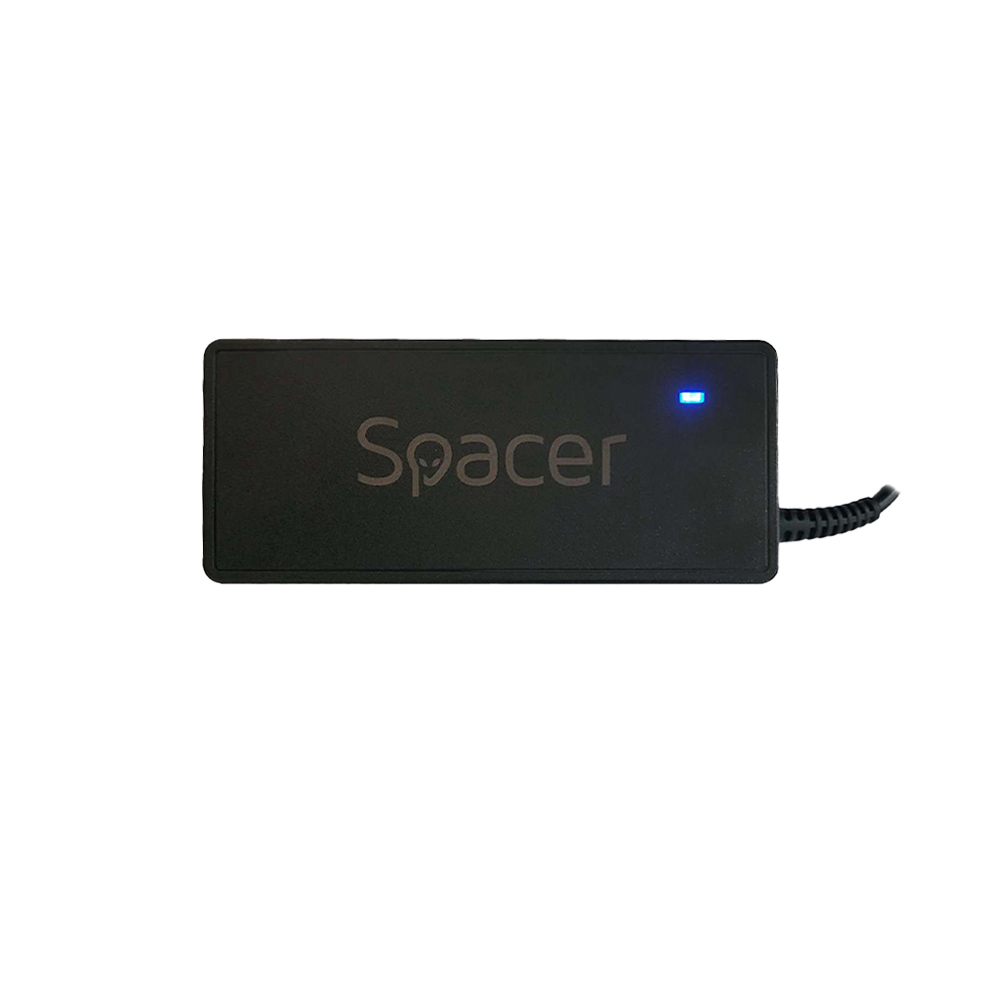 Karikues universal për laptop Spacer SPNA-UNIV-12, 90W, 12 konektorë, i zi