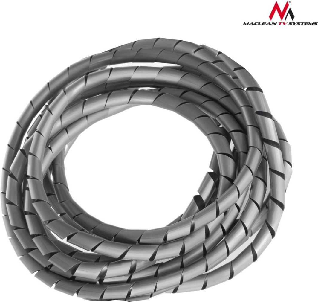 Mbështjellës organizator për kabllo Maclean 3m, i argjendtë (MCTV-684S - MCTV-684S)