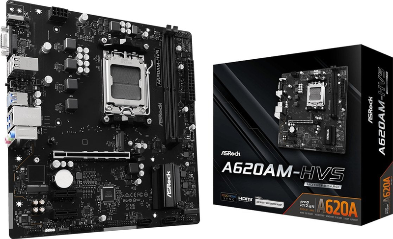 Pllakë amë ASRock A620AM-HVS, socket AM5, DDR5, microATX