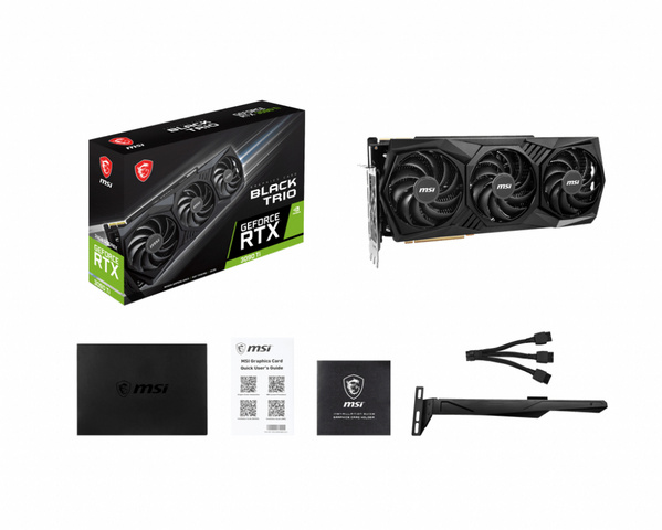 Kartelë grafike MSI GeForce RTX 3090 Ti Gaming X TRIO, 24GB GDDR6X, e zezë