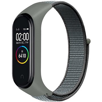 Byzylyk najloni Eternico Airy për Xiaomi Mi Band 5 6 7, i ajrosshëm, gri Elephant