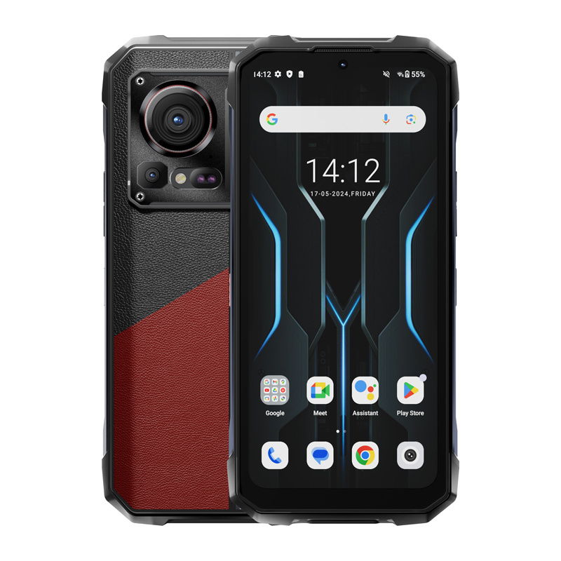 Telefoni i fortë HOTWAV Hyper 7 Pro, 6.6" FHD+ 120Hz, 36GB 256GB, i kuq e zi