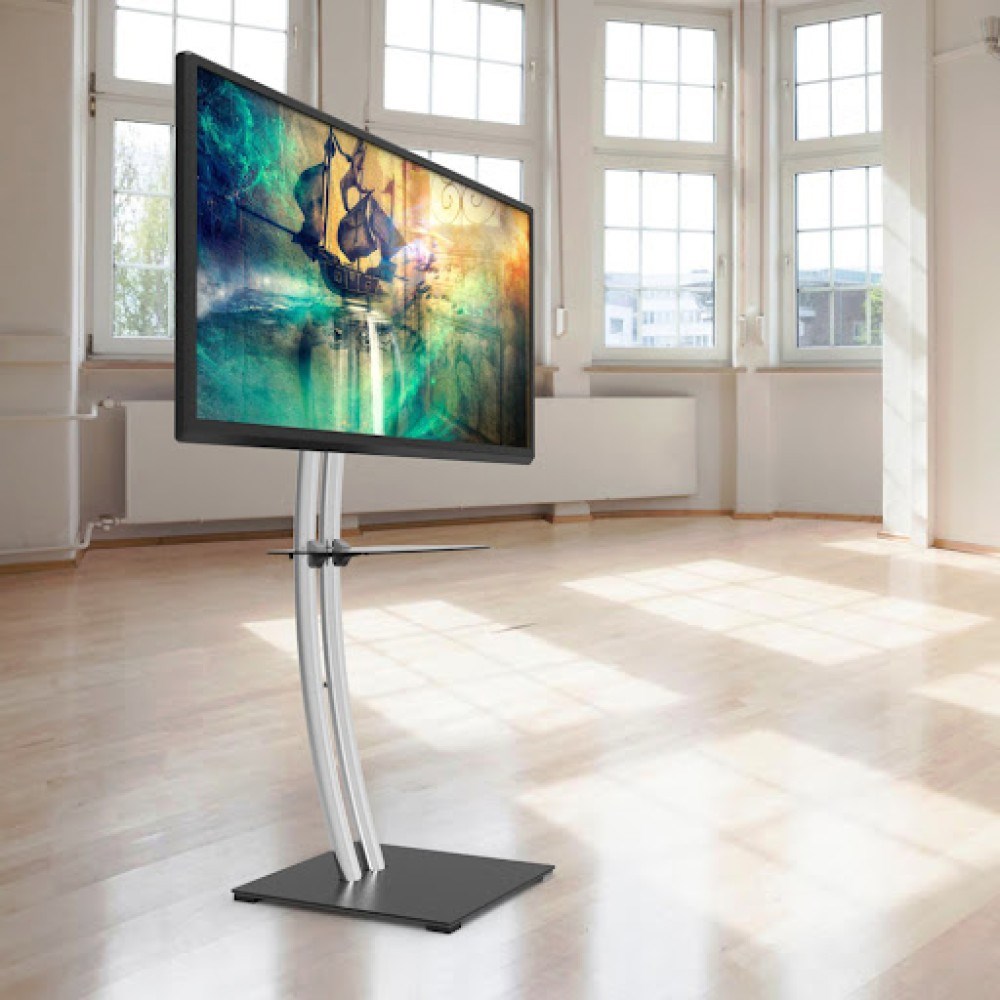 Mbajtëse dyshemeje për TV LCD/LED/Plasma Techly, 32"-70", 68kg, e zezë