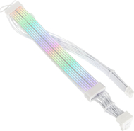 Кабел продолжувач Kolink Umbra Radiant ARGB, 12V 2x6 во 12V 2x6, 70 cm, бел