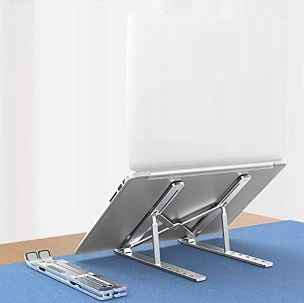 Stendë laptopi Swissten Aluminum, e rregullueshme, alumini, argjendi