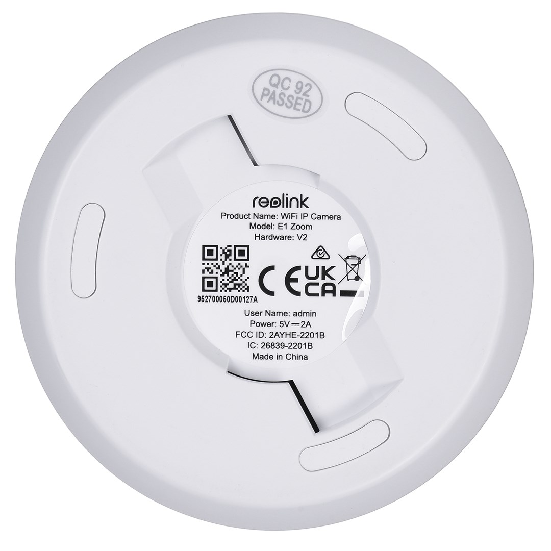 Kamerë sigurie Reolink E1 ZOOM v2, 5 MP, 2560 x 1920, me mikrofon të integruar, e bardhë