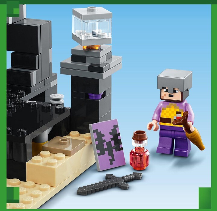 Set LEGO® Minecraft 21242 End Arena, 252 pjesë