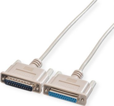 Kabllo kompjuteri Roline 11.01.3690, D Sub 25 pin plug socket, 9m