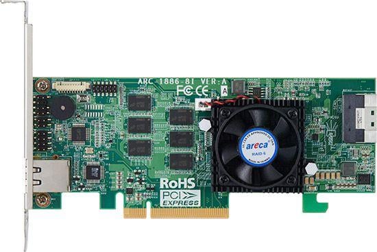 Kontroller RAID Areca ARC-1886-16i, 16 porta, PCIe 4.0, jeshil