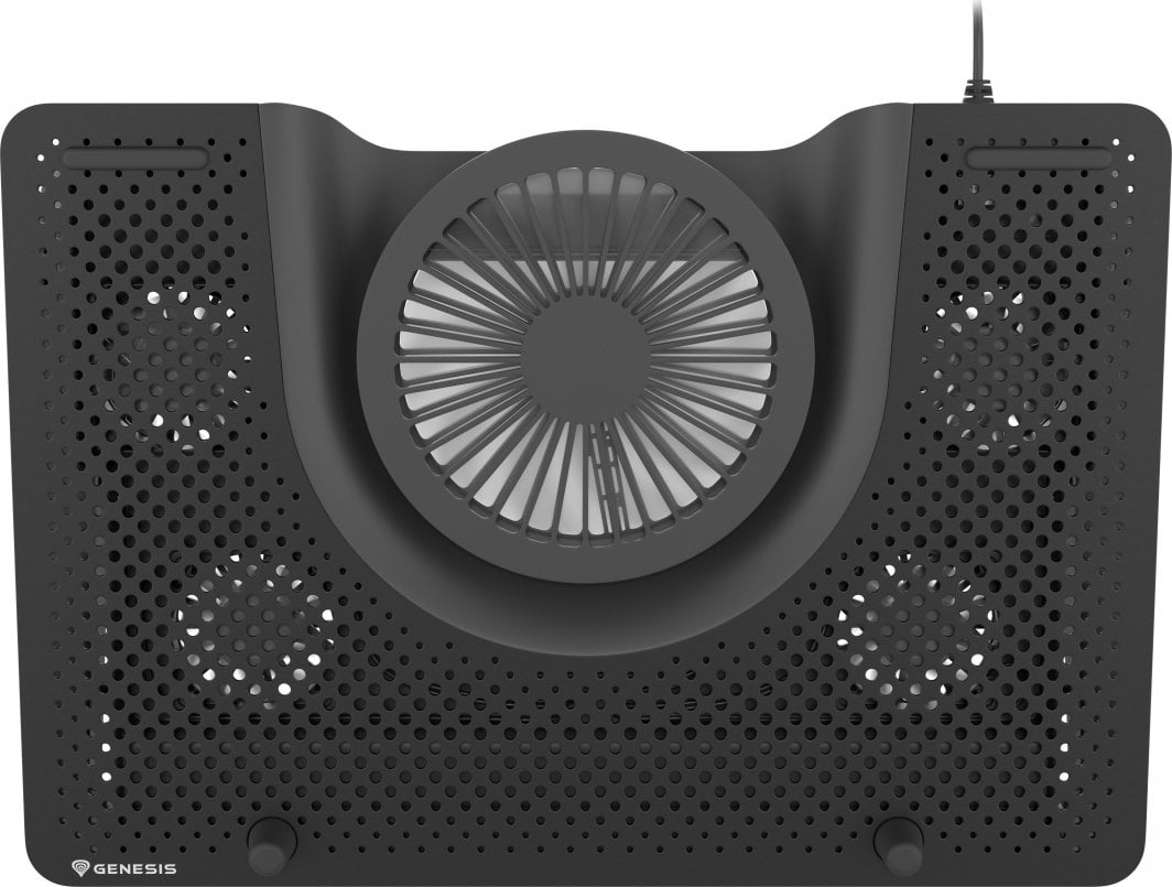 Stendë për ftohje Genesis Oxid 550 për laptop 15.6-17.3", 5 ventilator, dritë të pasme, 1 USB (NHG-1411),e zezë, plastike