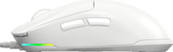 Maus lojërash Lorgar MSA10, me kabllo, 12000 DPI, i bardhë