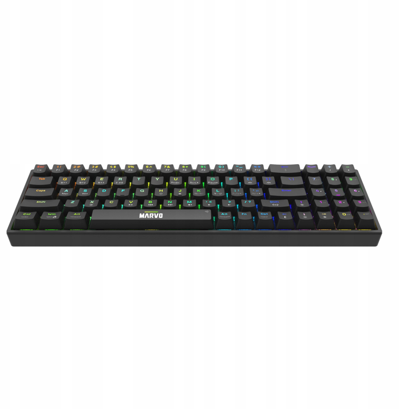 Tastierë gaming Marvo Shogo 78W KG956W, mekanike, wireless Bluetooth 5.0 2.4G, e zezë