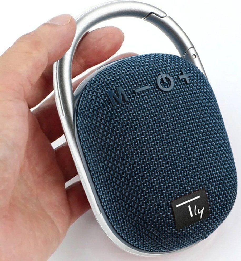 Altoparlant portativ Techly Mini Wireless Speaker, BT 5.3, LED, blu