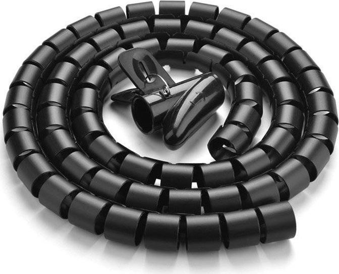 Organizer spiral për kabllo Ugreen, 5m, plastik, i zi