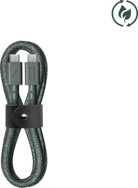 Kabllo USB C Native Union Belt Cable, USB C në USB C, 1.2 m, gri