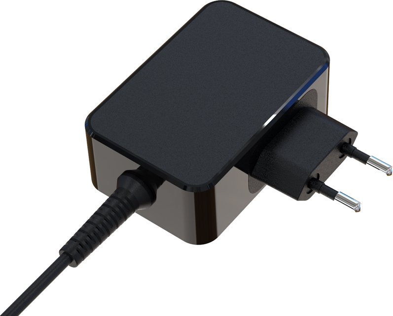 Karikues për laptop LC-Power LC-NB-GAN-45-C, 45W, GaN, i zi